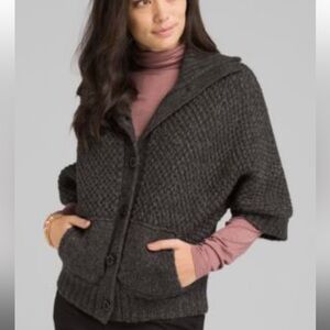 prAna Dark Grey/Black Milone Sweater